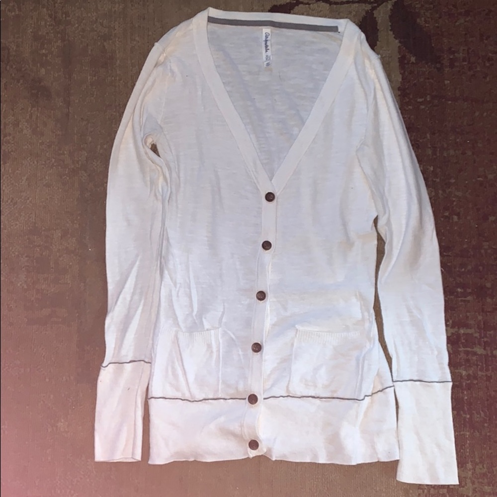 Button up, long sleeve, lightweight sweater